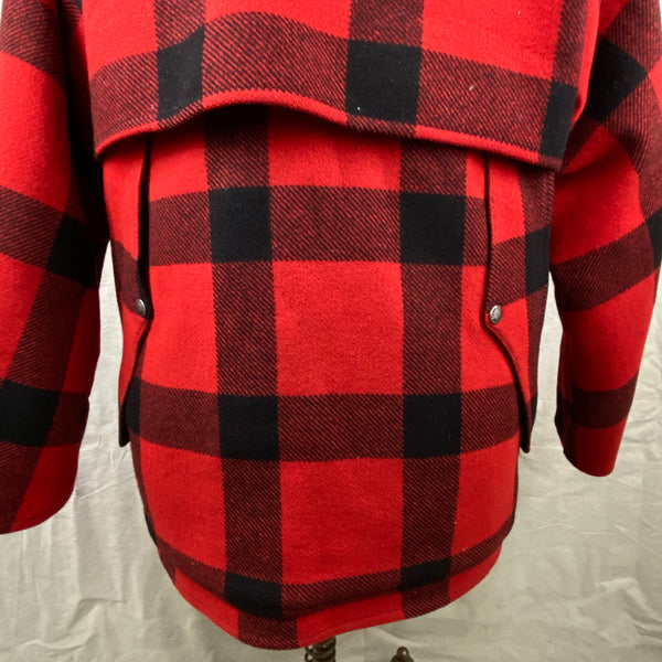 Vintage Union Made Filson Double Mackinaw Red and Black