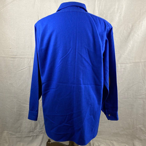 Rear View of Vintage Pendleton Blue Trail Shirt SZ XL