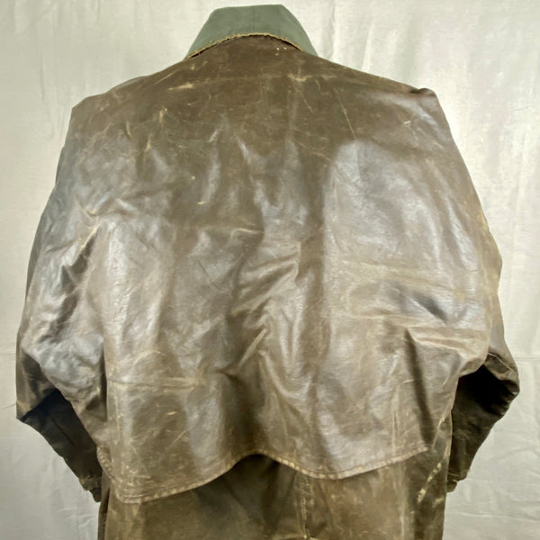 Upper Rear View on Vintage Filson Tin Cloth Packer Jacket Size XXL