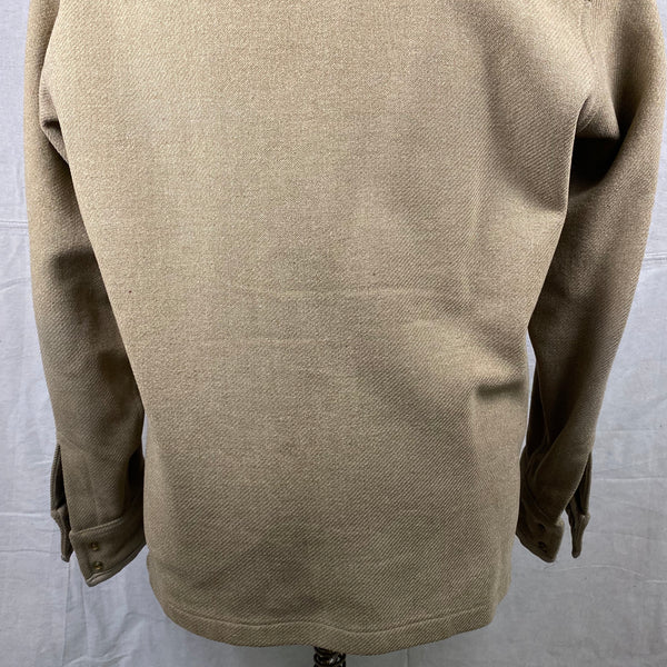 Lower Rear View of Vintage Pendleton Wool Tan Coat