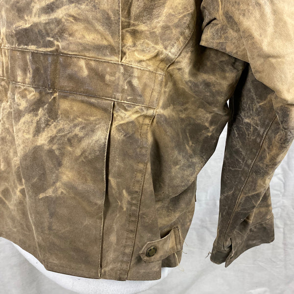Lower Right Rear View of Vintage Filson Tin Cloth Jacket Style 623N