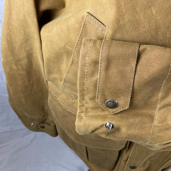 Left Cuff View on Filson Tin Cloth Field Jacket NWOT Size M