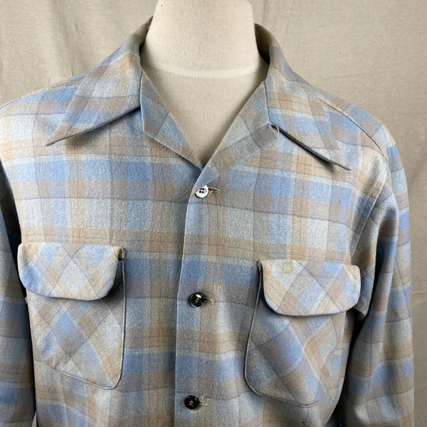 Upper Chest View of Vintage Pendleton Board Shirt SZ L