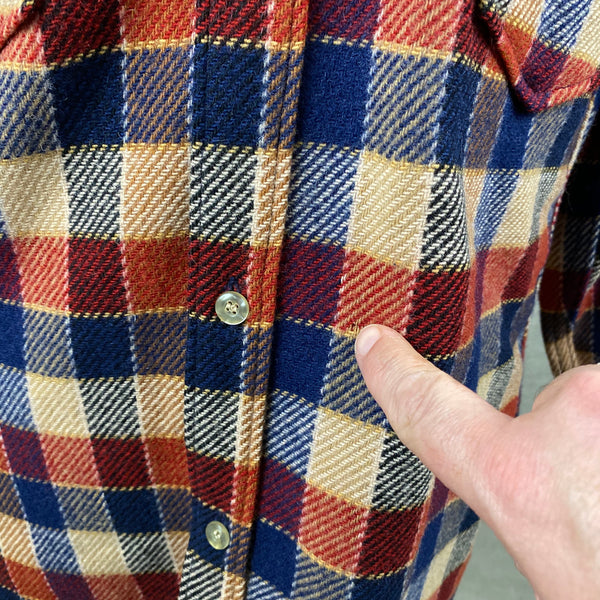 Small Hole on Vintage Pendleton Wool Shirt Jac Shirt SZ M