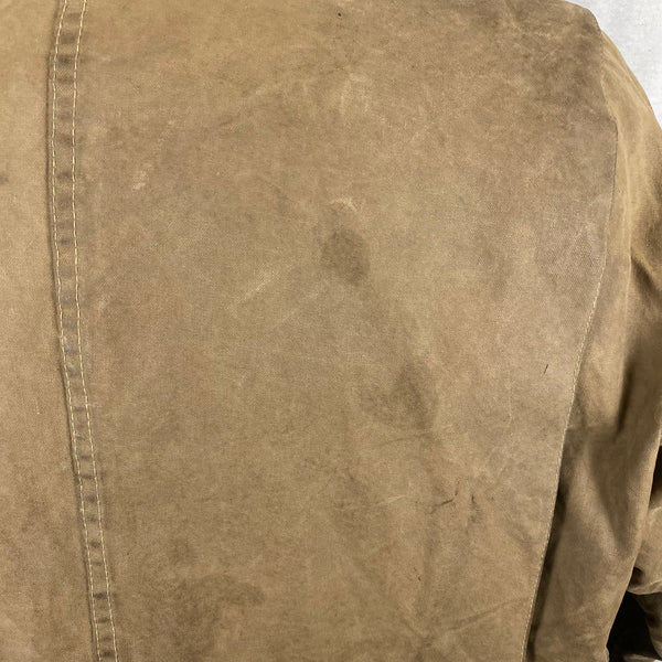 Upper Right Rear Shoulder View on Filson Tin Cloth Jacket Style 620