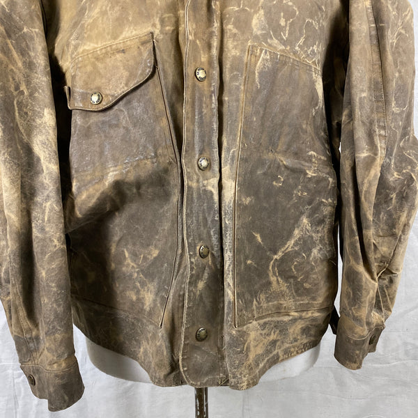 Lower front View of Vintage Filson Tin Cloth Jacket Style 623N