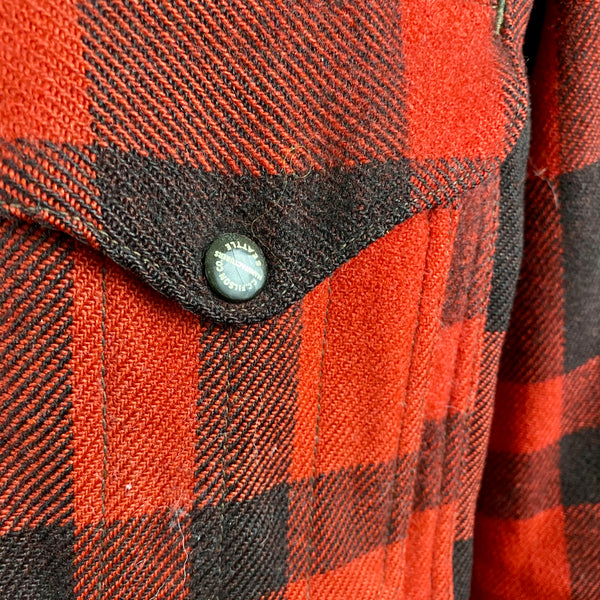 Enameled Pocket Snaps on Vintage 40's/50's Era Union Made Filson Wool Mackinaw