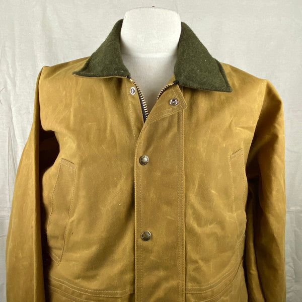 Upper Chest View of Filson Tin Cloth Field Jacket NWOT Size M
