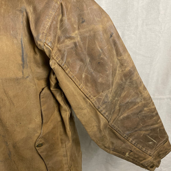 Right Rear Sleeve View of Vintage Filson Tin Cloth Cruiser