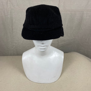 Front View of Black Filson Mackinaw Wool Hat Size M