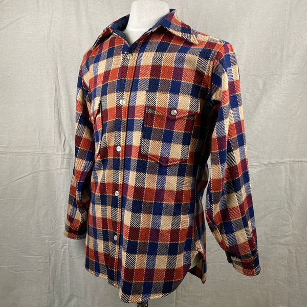 Left Angle View on Vintage Pendleton Wool Shirt Jac Shirt SZ M