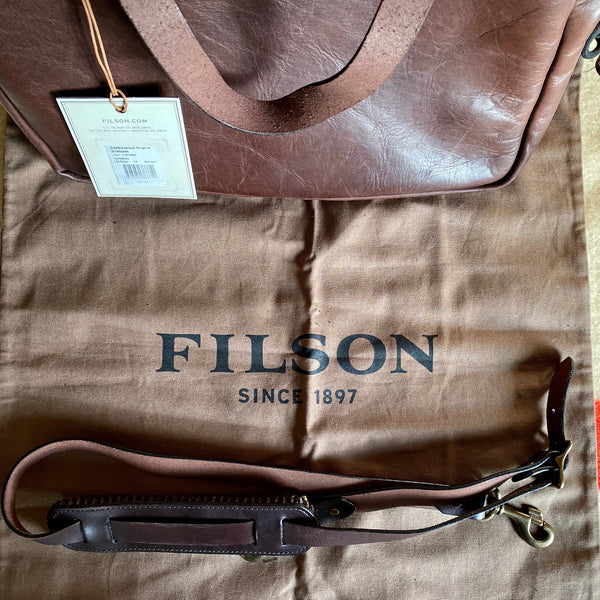 Filson Storage Sack and Shoulder Strap from Filson Weatherproof Original Briefcase New With Tags