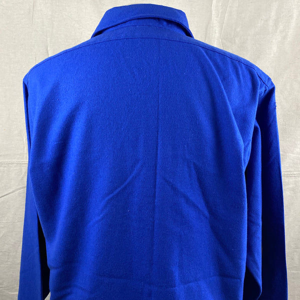 Upper Rear View on Vintage Pendleton Blue Trail Shirt SZ XL