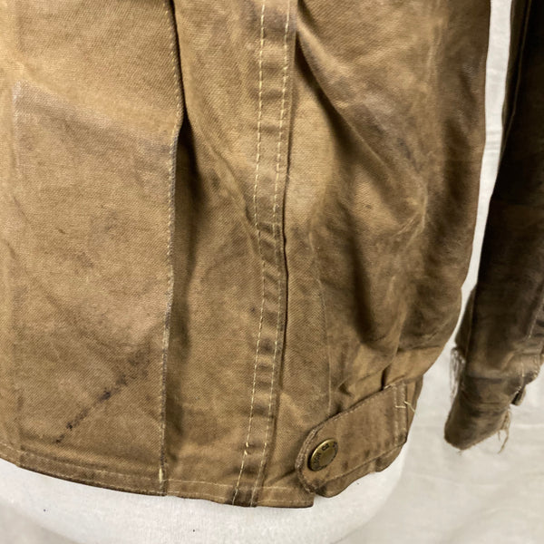 Lower Right Rear View on Filson Tin Cloth Jacket Style 620