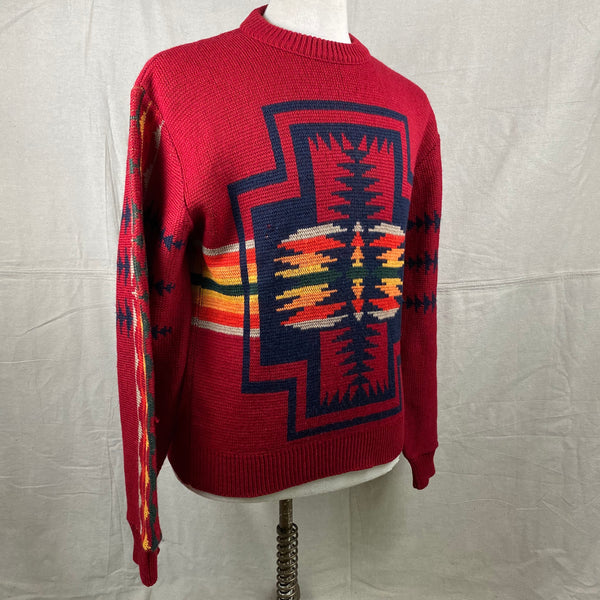 Right Angle View of Vintage Pendleton High Grade Western Wear Wool Sweater SZ L