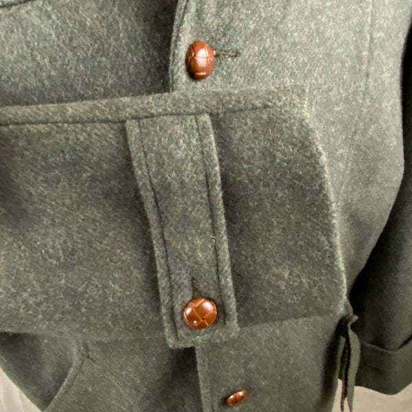 Right Cuff View on Vintage Union Made Filson Wool Car Coat
