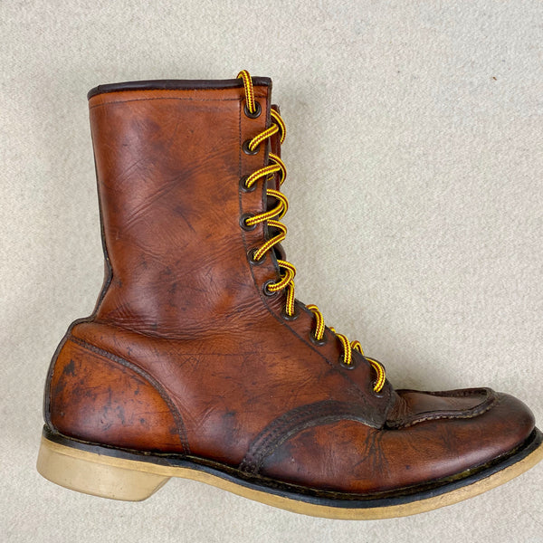 Right Vintage 1950s Red Wing Moc Toe 877's Rare Size 9