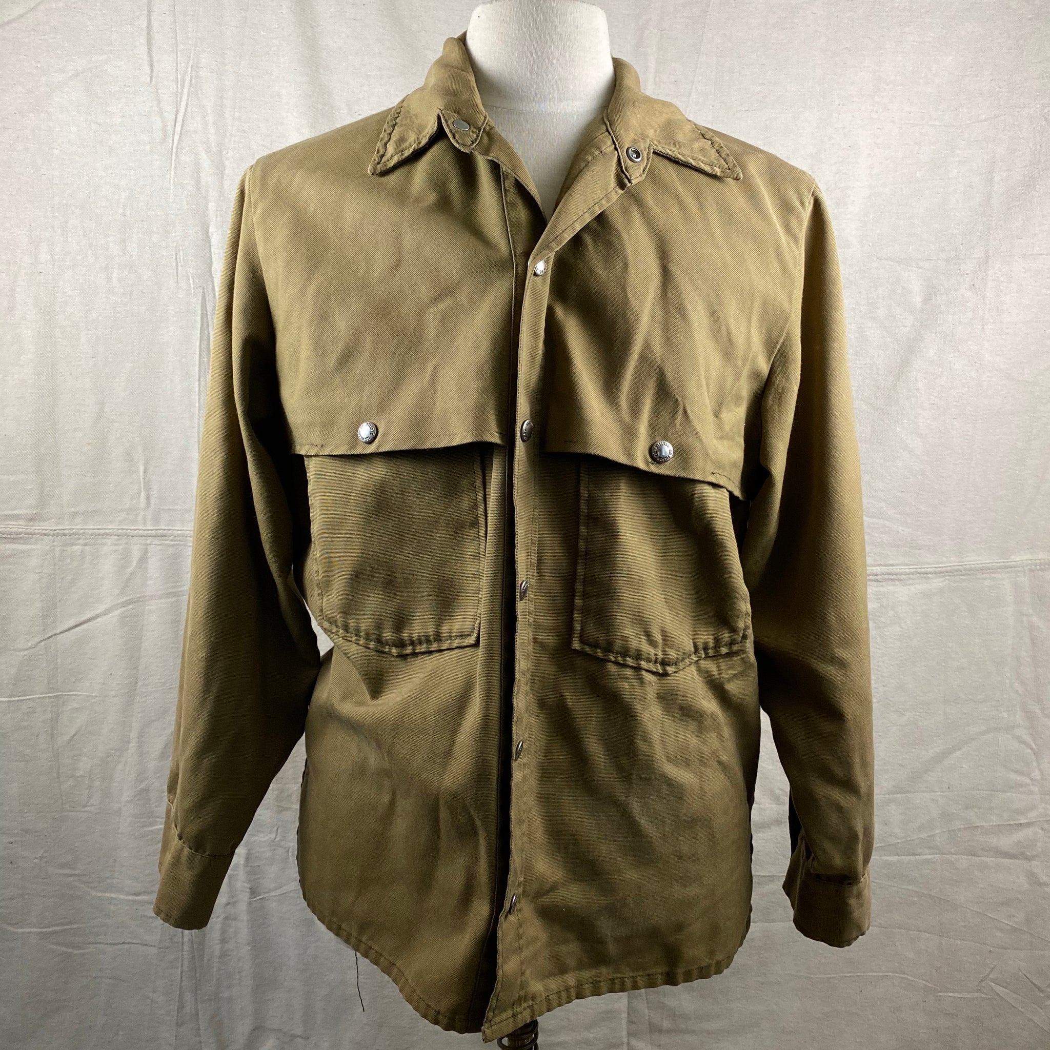 Front View of Vintage Filson Dry Finish Tin Cloth Cruiser